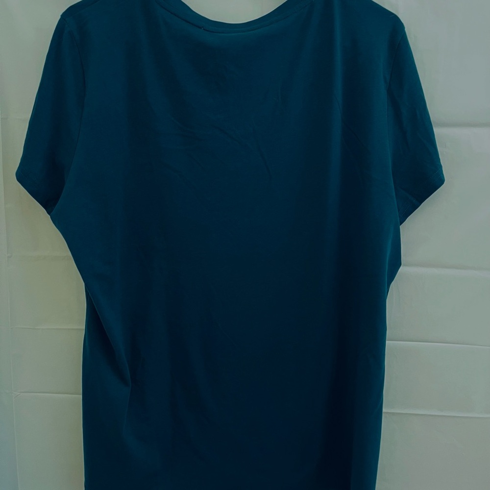 Polo/ short sleeve T-shirt/ sequences/ XL/ dark green - Picture 4 of 5